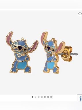 Disney Jewelry | Lilo & Stitch | Stitch Enamel Stud Earrings